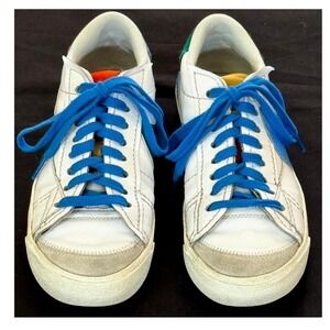 Nike Blazer Low '77 Jumbo Men's 8.5 / Women's 10 White Blue Green – Excellent
